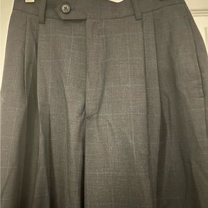 plaid banana republic pants